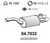 AUDI 4A0253609N End Silencer